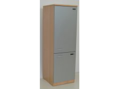 Dřevěná lednice s mrazákem 0L064