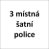 třímístná šatní police - 76,2x44x25 cm (ŠxVxH)