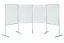 Magnetický paravan tabule s keramickým povrchem 90 x 120 cm