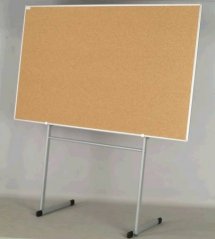 Korková informační závěsná nástěnka hliníkový rám 90x60 cm