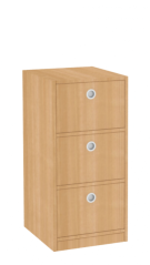 Dřevěná dětská skříň se zásuvkami - nízká/ úzká