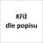 kříž dle popisu