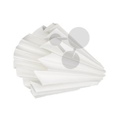 Kruhový, skládaný filtrační papír, 100 mm