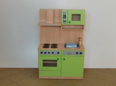 Dětská dřevěná kuchyňka krátká s myčkou 0L359