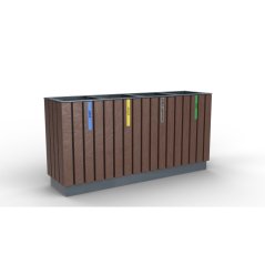 Koš na tříděný odpad recyklát V