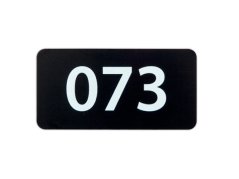 Štítek k označení šatních skříněk, 37 x74 x1 mm