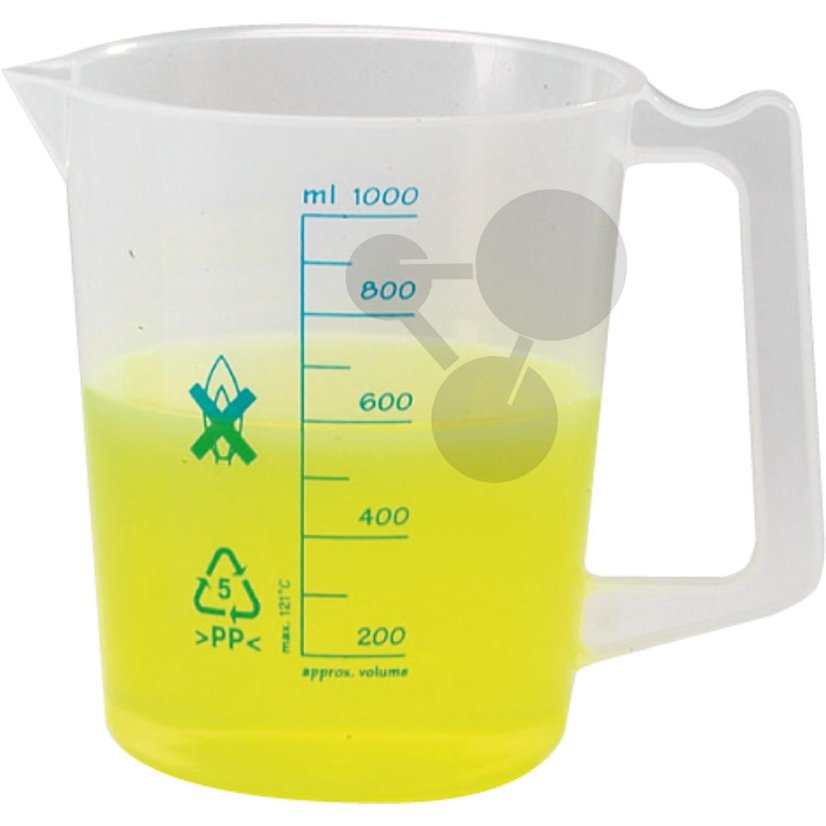 Odměrka s uchem, PP, 1 000 ml Odměrka s uchem, PP, 1 000 ml