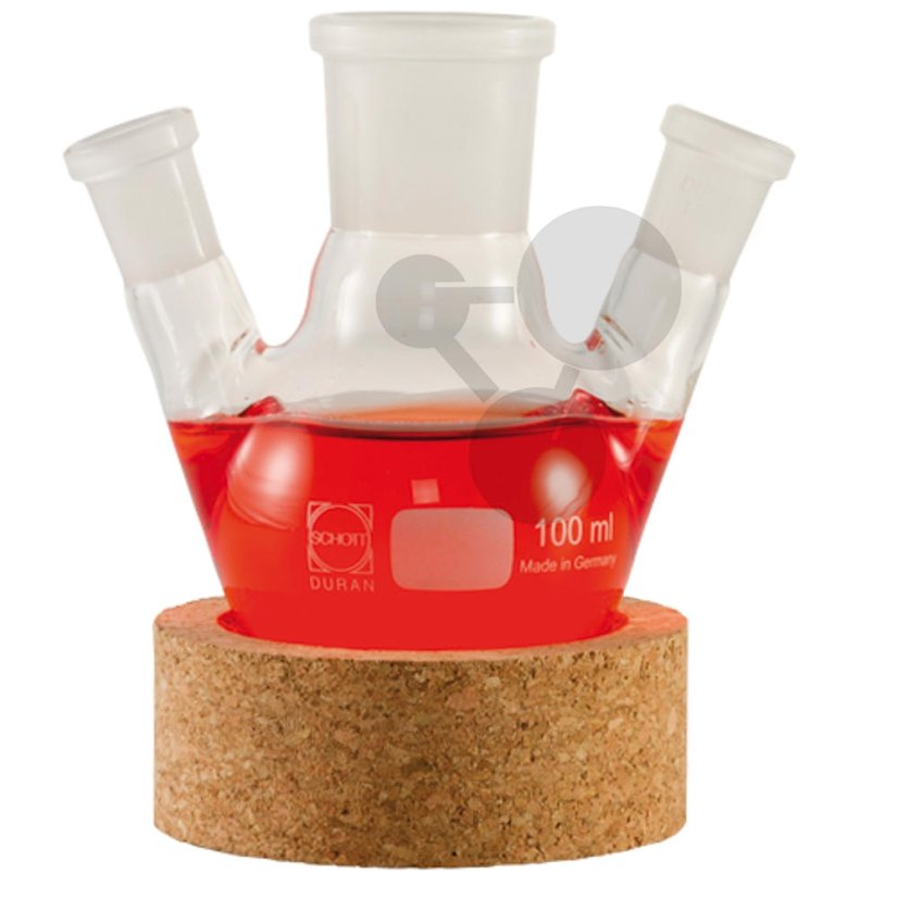 Baňka s kulatým dnem a trojitým hrdlem, NS 24/29, BS, 250 ml