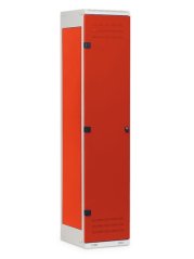 Šatní škříňka 1-dvéřová, 1970 x 420 x 500 mm- kovová