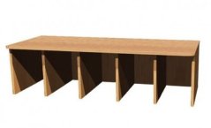 Šatní lavice Petra, dvou až pětimístná, hloubka 35 cm OL736