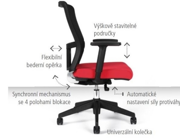 Kancelářská židle s podhlavníkem THEMIS BP