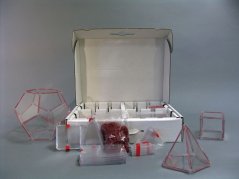 Geometrická stavebnice, základní sada - 126 částí