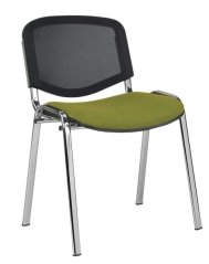 Konferenční židle Taurus TC NET - síťovaný opěrák a čalouněný sedák