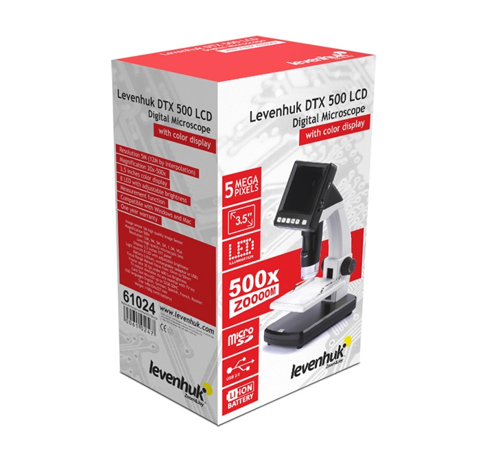Digitální mikroskop Levenhuk DTX 500 LCD