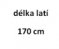 délka latí 170 cm