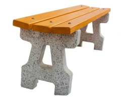 Betonová lavička Klasik bez opěradla