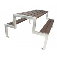 Lavice se stolem Alba s plastem