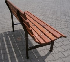 Kovová parková zahradní lavička KA-K1001