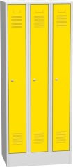 Plechová šatní skříň se soklem trojdílná SAS_23_A