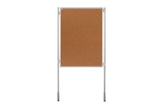 Korkový paravan oboustranná tabule na nohách 75x100 cm