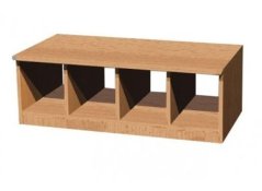 Šatní lavice Helena, dvou až pětimístná, hloubka 35 cm 0L743