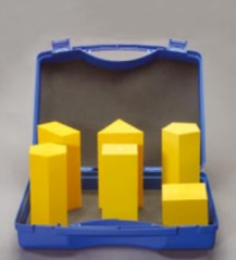 Sada 6 pravidelných hranolů v kufřík