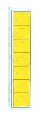 Plechová výdejní skříň na výměnu pracovních oděvů, jednodílná SVO_02_07