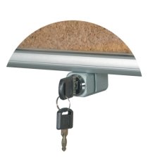 Vitrína LB nástěnka bílá emailová magnetická uzamykatelná 75x100cm