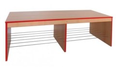 Sedací botník s kovovým roštem 45x45x120 cm 0L399