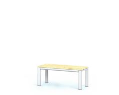 Šatní lavice s lamino deskou S1L 100 A S modul 100 cm