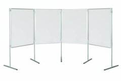 Magnetický paravan tabule s emailovým povrchem 150 x 120 cm