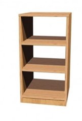 Dětská dřevěná škříňka oboustranná s policemi 0L269