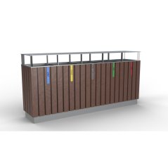 Koš na tříděný odpad recyklát VIII