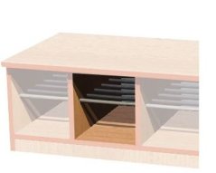 Šatní lavice Helena, dvou až pětimístná, hloubka 35 cm 0L743