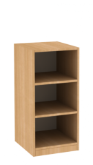 Dřevěná dětská skříň policová - úzká / nízká