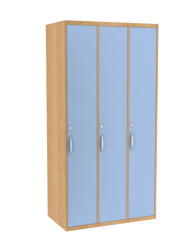 Šatní skříň trojdílná dřevěná