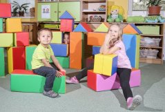 Barevná stavebnice malá, 17 ks