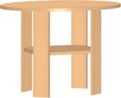 Dětský konferenční stolek kulatý, průměr 70 cm 0L040
