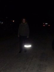 Nákupní taška s reflexním pruhem