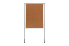 Korkový paravan oboustranná tabule na nohách 90 x 120 cm