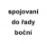 spojení skříněk do řady boční části