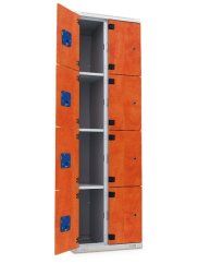 Šatní skříň 8-boxová, 1970 x 600 x 500 mm - lamino/kov