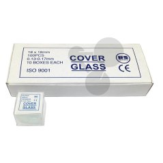 Krycí skla, 100ks, 18x18 mm