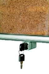 Vitrína KO nástěnka korková prosklená uzamykatelná 150x100 cm