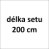délka setu 200 cm