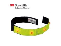 Reflexní 3M LED blikající páska - žlutá