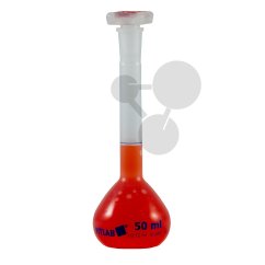 Odměrná baňka se zátkou, PP, 250 ml