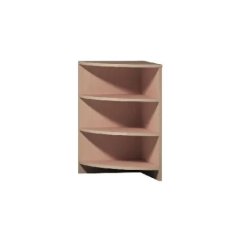 Dětská dřevěná rohová s policemi 0L540