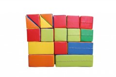 Barevná stavebnice malá, 17 ks