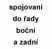 spojení skříněk z boční a zadní části